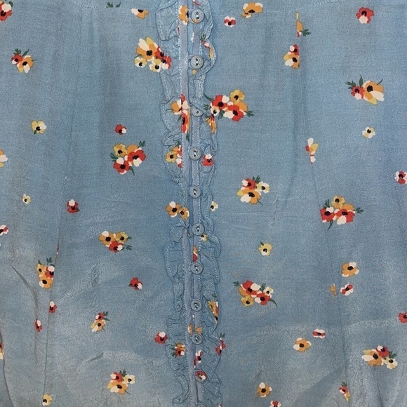 ASTR the label Gorgeous size small Planet Blue dress mini a-line slight flare - Picture 7 of 12